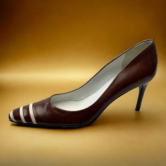 RALPH LAUREN Napa Leather Classic Runway 01 Collection Pumps - Picture 4 of 12